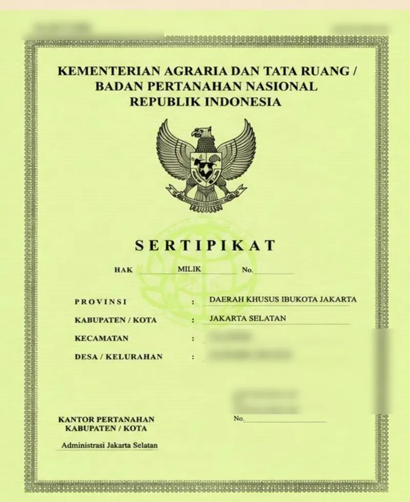 Sertifikat Hak Milik Apple Kost 8